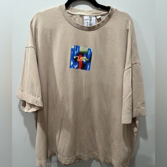 COLLUSION Unisex oversized t-shirt with print in pique 2xl - Picture 3 of 7